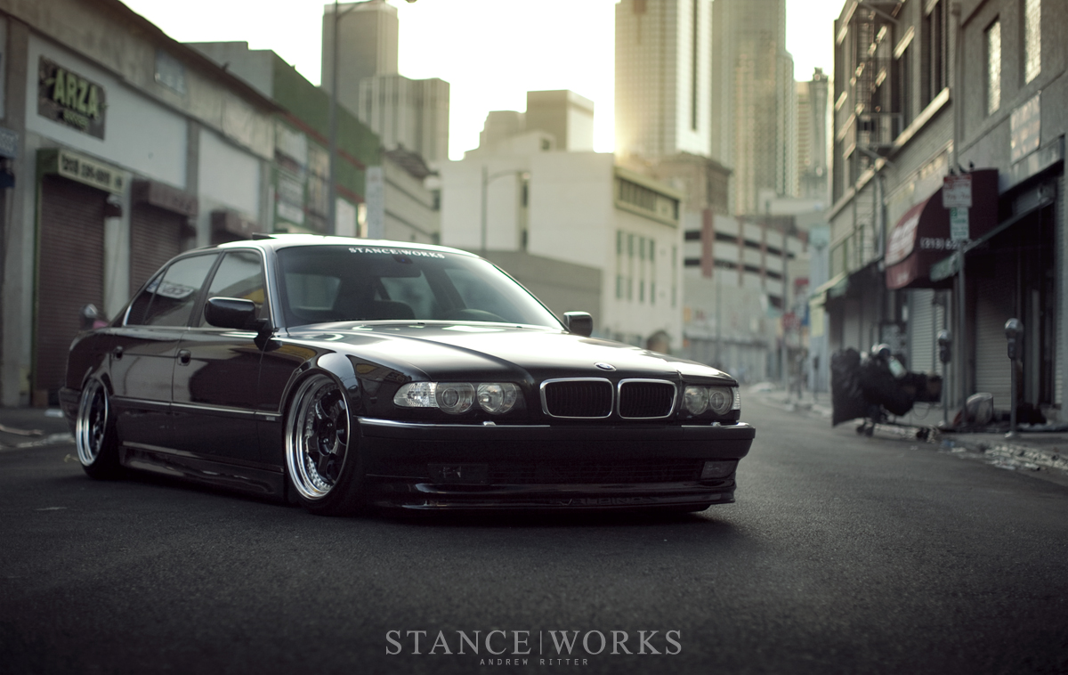 Bruised Egos – Jeremy Whittle's Black on Purple BMW 740iL – StanceWorks