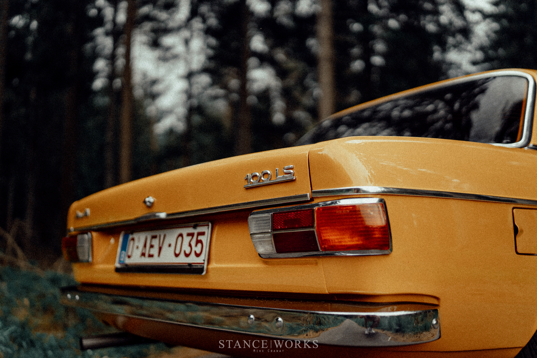 Tibetorange – David Müller's 1972 Audi 100 LS – Photographed by Mike Crawat  - Stanceworks.com